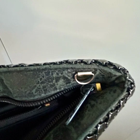 Vintage Black and Gold Mini Bag with Metallic Handle - Picture 3 of 5